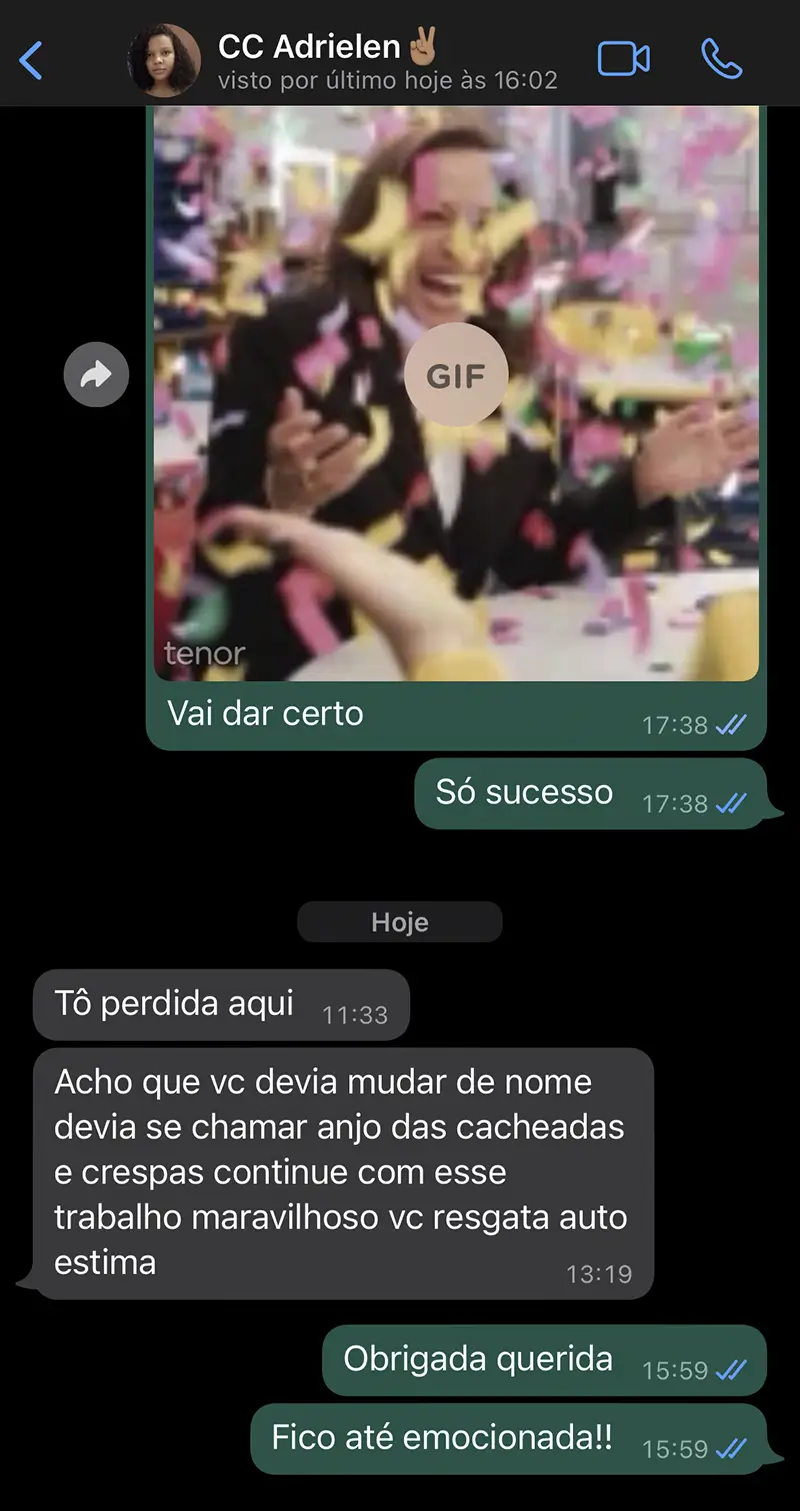 Depoimento de aluna 1