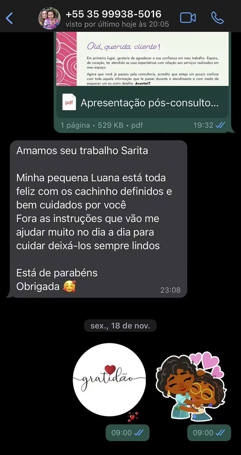 Depoimento de aluna 7